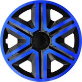 Wieldoppen NRM - Wieldoppen 15" - Blauw & Zwart - set van 4 stuks