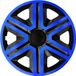 Wieldoppen NRM - Wieldoppen 15" - Blauw & Zwart - set van 4 stuks