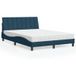 Maison Exclusive - Lit avec matelas « Hanko » bleu 140 x 190 cm, velours