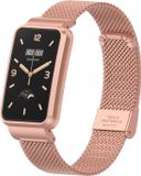 By Qubix Qubix Milanese Bandje met Case - Rosé Goud - Geschikt voor Xiaomi Smart Band 7 Pro