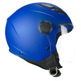 SKA-P Helm Open Face Young, 2MHA POD Mono, mat blauw, YD (51-52 cm)