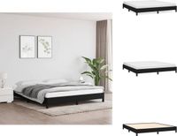 vidaXL Bedframe stof zwart 160x200 cm