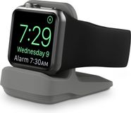 By Qubix Qubix Siliconen Apple Watch houder - Grijs - Geschikt voor alle series Apple Watch standaard - docking station