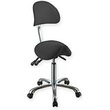 GIMA 45260 kruk Ergo, met rugleuning, zwart