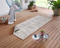 Northrugs Tapis d'intérieur et d'extérieur Biri - gris/crème 200x290 cm