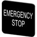 Siemens 3SU1900-0AF16-0DA0 3SU19000AF160DA0 Plaque signalétique avec protection anti-rotation (l x L) 22 mm x 22 mm EMERGENCY STOP Noir 10 pièce(s) Pièce