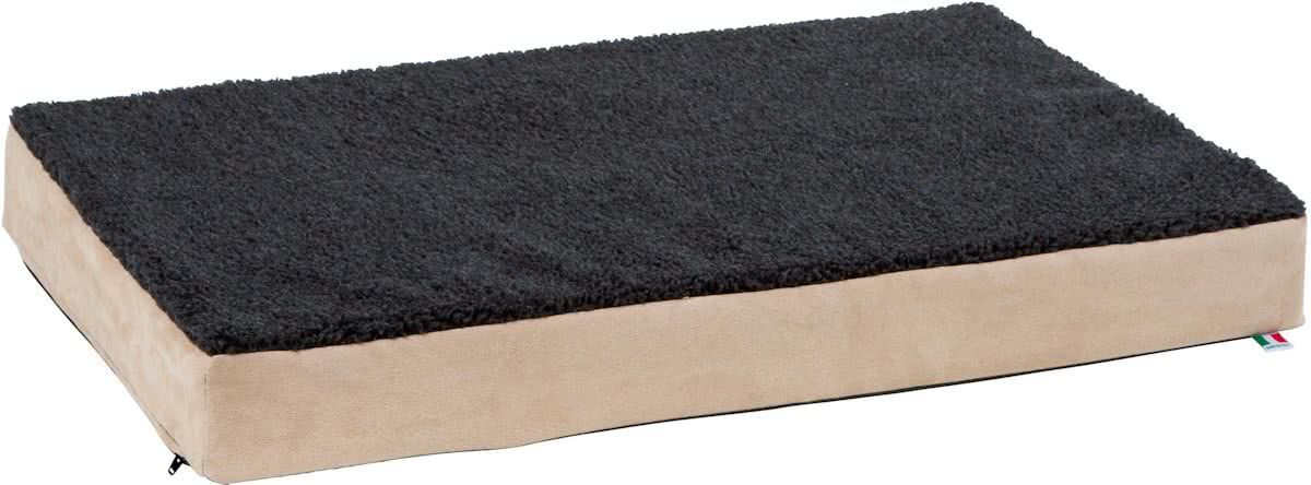 Kerbl Memory- foam matras - 115 cm x 75 cm x 8 cm - bruin/grijs