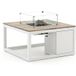 Cosiraw lounge vuurtafel 100x100x55cm