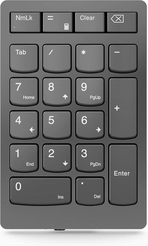 Lenovo Go Wireless Numeriek toetsenbord – Draadloos – Grijs