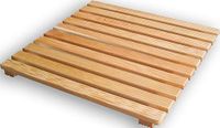 Castelmerlino Accessoires voor de douche, larikshout, natuur, 59 x 59 cm