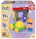 Educa The Kiubis, speelset De stal van de Burrito, stapelbaar, voor baby's met 3D-podium, 2 figuren + tractor, +18 maanden, 19222