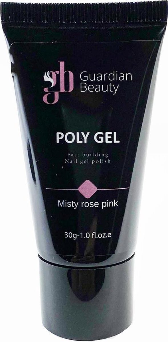 Guardian Beauty Polygel - Polyacryl Gel - Kleur Misty Rose Pink - 30gr - Gel nagellak - Fantastische glans en kleurdiepte - UV en LED-uithardbaar - Kunstnagels en natuurlijke nagels