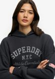 Superdry Athletic Essentials Relaxed Hoodie Dames Eclipse Navy