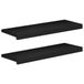 vidaXL Traplopers 2 st 80 x 25 x 2 cm Zwart Massief beukenhout