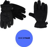 Heatkeeper Mega thermo kinderhandschoenen - Zwart - 2-Paar