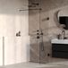 Brauer Void - Inloopdouche - Helder Glas - 50 x 200 cm - incl. Glascoating - Mat Zwart