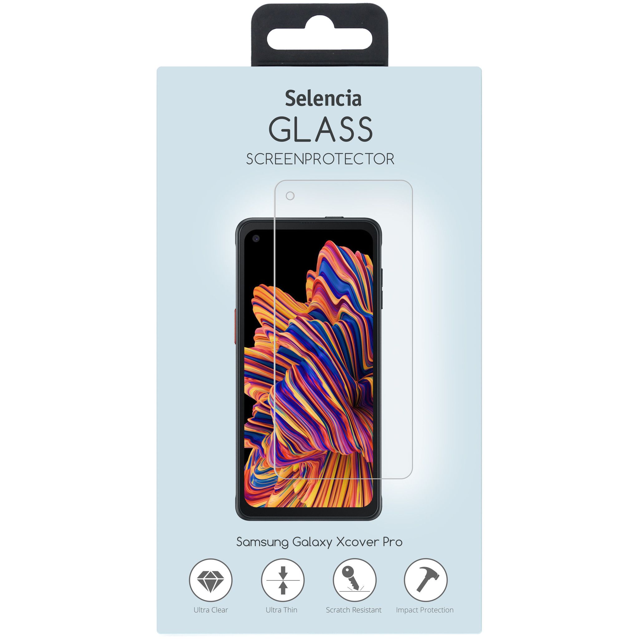 Selencia Glas Screenprotector Samsung Galaxy Xcover Pro - Transparant