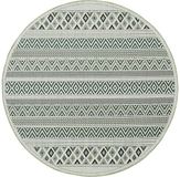 Mia's Teppiche Martina binnen en buiten vloerkleden groen - design 2-160 cm rond