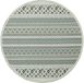 Mia's Teppiche Martina binnen en buiten vloerkleden groen - design 2-160 cm rond
