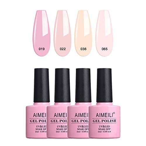 AIMEILI UV Gel Nagellak Set Gellak uv Kleur Gelnagel Gel Set Soak Off Gel Polish Van 4 X 10 ml - Gift Kit 17