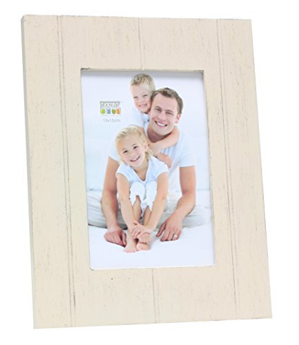 Deknudt Frames S66YF1 Fotolijst 13x18 fotolijst Ekrü met strepenpatroon Houten fotolijst