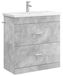 Ensemble de meubles de salle de bain gris béton 81 x 40 x 84,5 cm bois traité