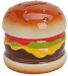 Merkloos / Sans marque G. Wurm Hamburger spaarpot - 10 cm - aardewerk - kinderen en volwassenen - cadeau - geld sparen