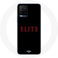 Maniacase Etui voor Vivo Y21s 2021 / Y21 2021 Elite Seizoen 5 Rood Logo Zwarte Achtergrond