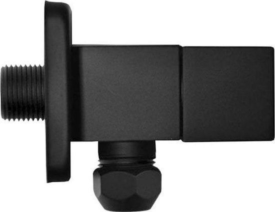 Wiesbaden Rombo Hoekstopkraan - Mat Zwart