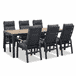 LUX outdoor living Oxford/Annecy antraciet dining tuinset