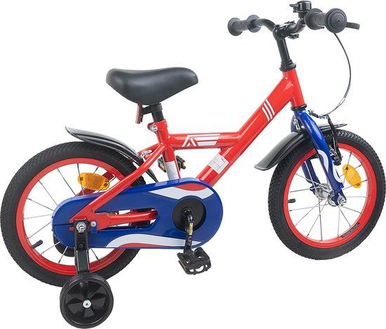 vidaXL Kinderfiets 16 Inch Rood
