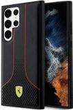 Ferrari Perforated Bottom Back Case for Samsung Galaxy S23 Ultra - Black