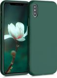 kwmobile telefoonhoesje geschikt voor Apple iPhone XS - Back cover in mosgroen