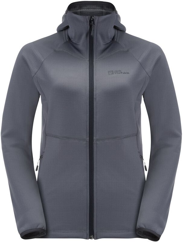 Jack Wolfskin Kolbenberg FZ - Fleece Jas Dames - Grijs - XL - 2023