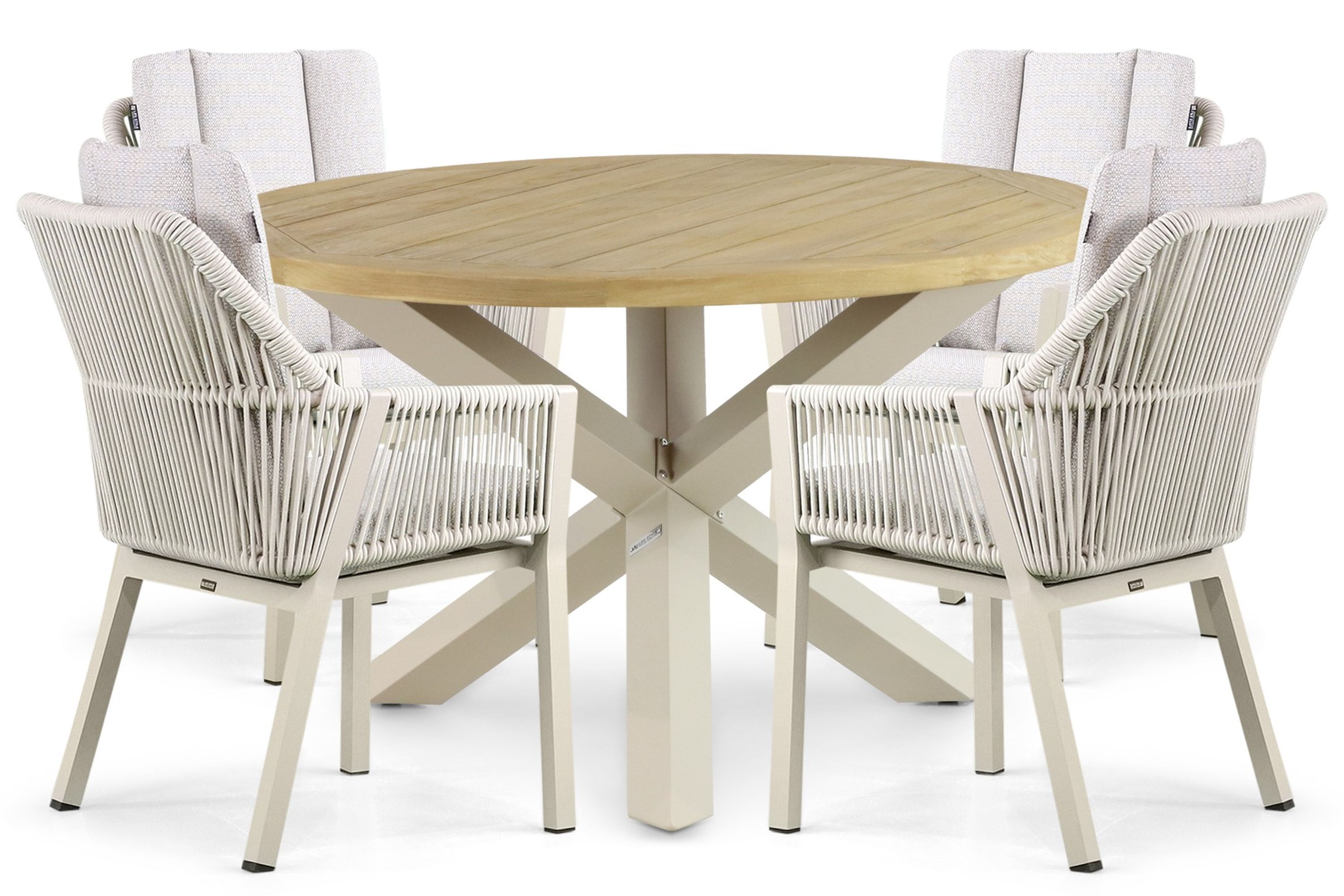 Lifestyle Garden Furniture Lifestyle Lifestyle Verona/Rockville 120 cm dining tuinset 5-delig