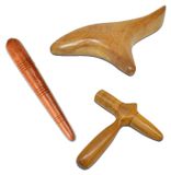 Triggerpoint Outil de massage en bois - Pour jambes, épaules et dos - 3 pièces