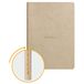 RHODIA 116455C - Soepel Notitieboek met Textielstiksel Beige - A5 14,8 x 21 cm - Dot Stippen - 64 pagina's - Clairefontaine Ivoor Papier 90 g/m² - Omslag in Imitatieleer - Collectie Rhodiarama