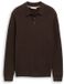 Tom Tailor Gebreide trui met polokraag - Maat M - dark chocolate brown melange
