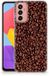 B2Ctelecom TPU Hoesje voor Samsung Galaxy M13 | M23 Siliconen Case Koffiebonen