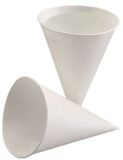 PAPSTAR 200 Puntbekers, suikerriet-papier 100 ml Ø 7 cm · 9,5 cm wit , Palmwas – Coating
