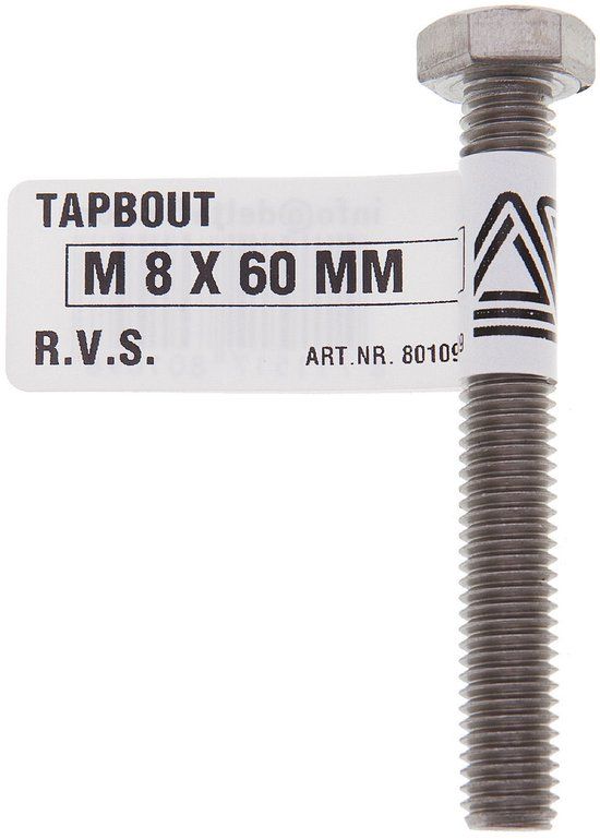 Deltafix Tapbout m8x60mm rvs