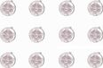 Top1Toys Bruid haarversiering 12 stuks spiraal met bloem - Metaal - Zacht rose