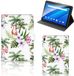 B2Ctelecom Lenovo Tab E10 Flip Case Flamingo Palms