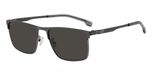 Hugo Boss BOSS 1837/G/S ruthenium mat noir 57/18/145 homme lunettes de soleil