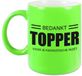 Bellatio Decorations Shoppartners Bv Collega cadeau koffiemok - beker - Bedankt Topper - voor je fantastische inzet - neon groen - werknemer/ personeel - afscheid / pensioen - 330 ml