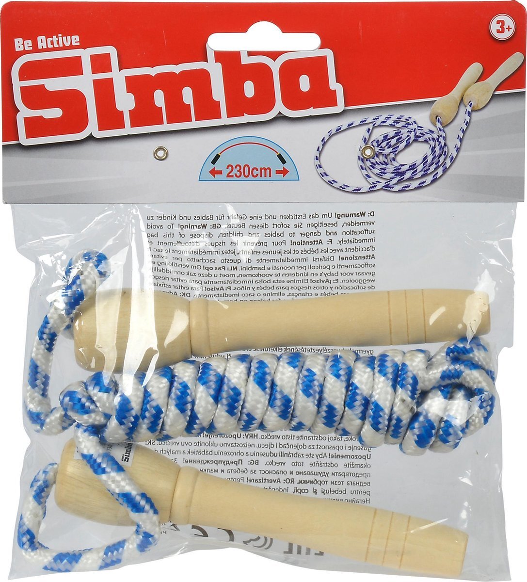 simba Springtouw - Met Houten Handvatten - 230 cm