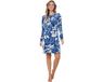 Pastunette Blue Bloom Nachthemd Velours Blauw Maat 38