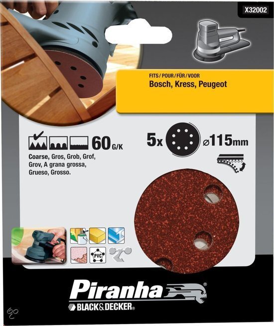 Piranha x32002 schuurschijf 115mm 60gr