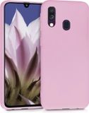 kwmobile telefoonhoesje geschikt voor Samsung Galaxy A40 - Hoesje voor smartphone - Back cover in mat oudroze