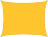 vidaXL Zonnezeil 160 g/m² rechthoekig 6x8 m HDPE geel